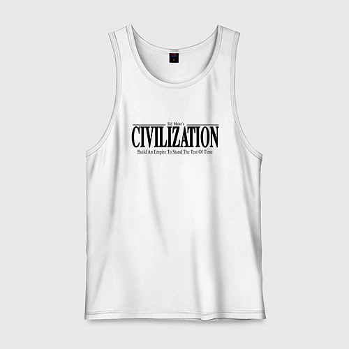Мужская майка Civilization - game / Белый – фото 1