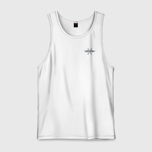 Мужская майка Военно-воздушные силы: эмблема / Белый – фото 1