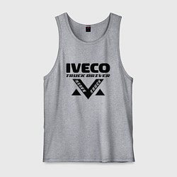 Майка мужская хлопок Iveco дальнобой, цвет: меланж