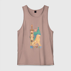 Майка мужская хлопок Карамельный Питер, цвет: пыльно-розовый