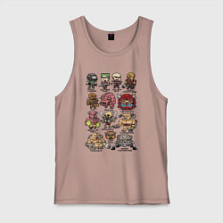 Майка мужская хлопок Doom demons, цвет: пыльно-розовый