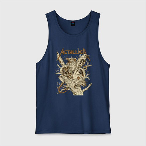 Мужская майка Metallica - rats and crows / Тёмно-синий – фото 1