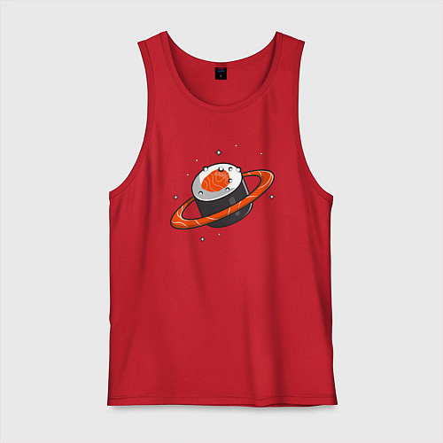 Мужская майка Ролл сатурн / Красный – фото 1