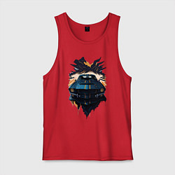 Майка мужская хлопок Мустанг, цвет: красный