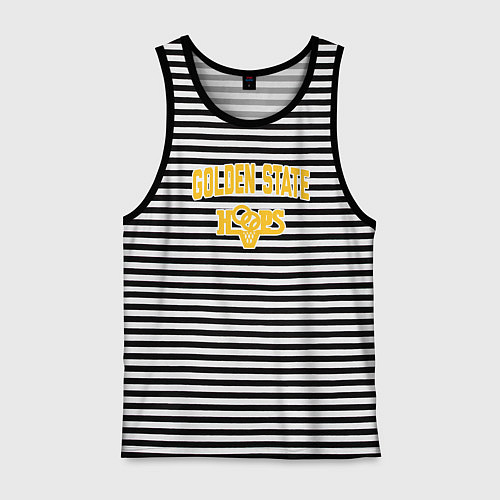 Мужская майка Golden State hoops / Черная тельняшка – фото 1