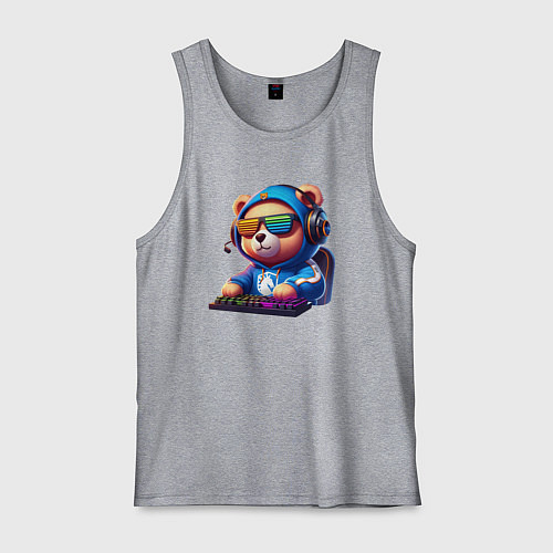 Мужская майка Bear cub is a player of Team Liquid - esports / Меланж – фото 1