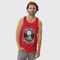 Майка мужская хлопок Виски Рика, цвет: красный — фото 2