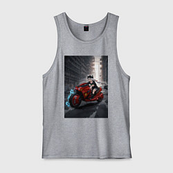 Мужская майка Shiroko лиса на футуристичном мотоцикле