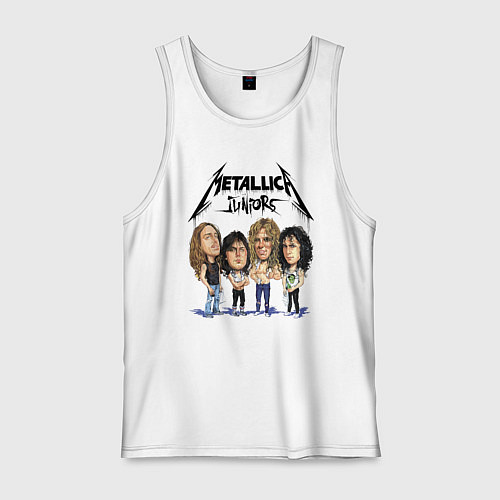 Мужская майка Metallica juniors - cartoon / Белый – фото 1