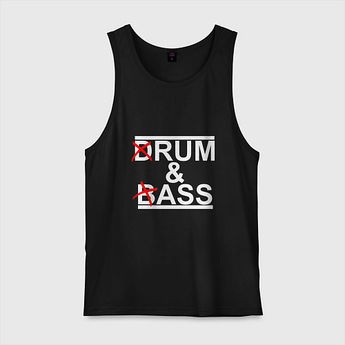 Мужская майка Drum and bass black / Черный – фото 1