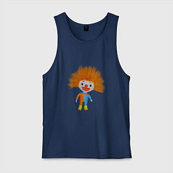 Майка мужская хлопок Рыжеволосый клоун, цвет: тёмно-синий