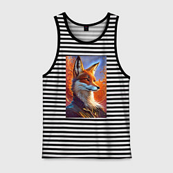 Мужская майка Fox fashionista - ai art fantasy