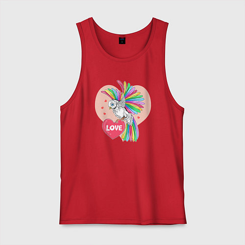 Мужская майка Color bird / Красный – фото 1