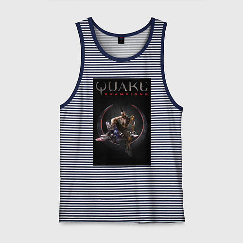 Мужская майка Quake champions Anarki / Синяя тельняшка – фото 1