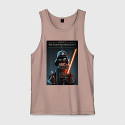 Майка мужская хлопок Дарт Бендер наследие, цвет: пыльно-розовый