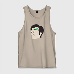 Майка мужская хлопок Марк Разделение, цвет: миндальный