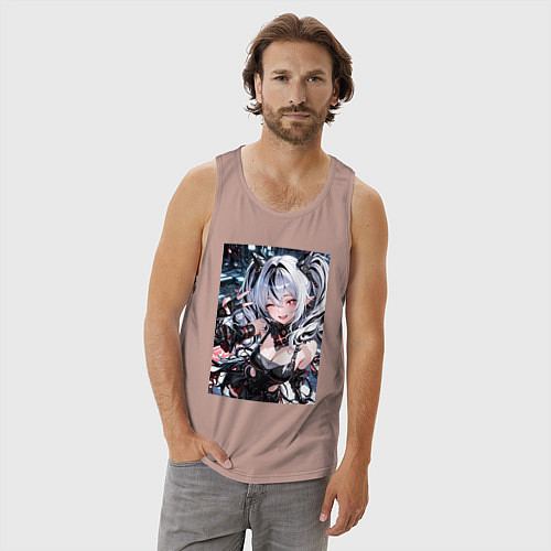 Мужская майка Jetavie Punishing Gray Raven / Пыльно-розовый – фото 3