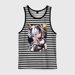 Майка мужская хлопок Jetavie Punishing Gray Raven, цвет: черная тельняшка