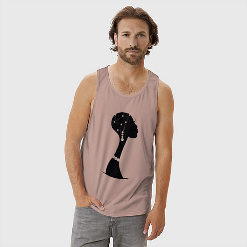 Мужская майка Woman Africa / Пыльно-розовый – фото 3