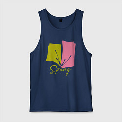 Майка мужская хлопок Spring, цвет: тёмно-синий