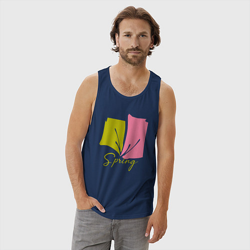 Мужская майка Spring / Тёмно-синий – фото 3