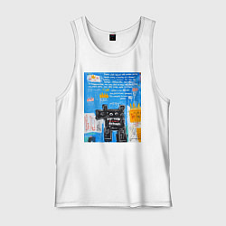 Мужская майка Абстрактная картина в стиле Баския