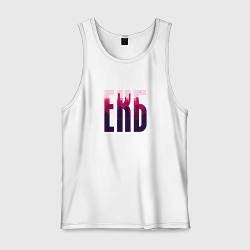 Мужская майка Екб красный / Белый – фото 1