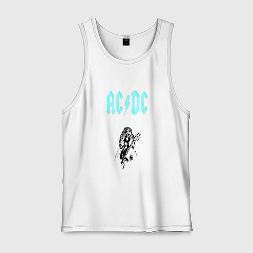 Мужская майка AcDc Angus Young / Белый – фото 1