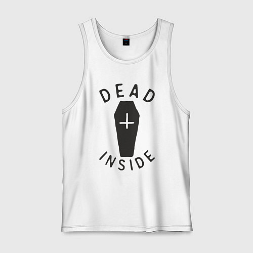 Мужская майка Мёртвец внутри / Белый – фото 1