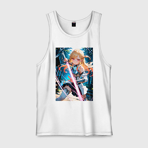 Мужская майка Марин Китагава косплей Асуны Юки / Белый – фото 1