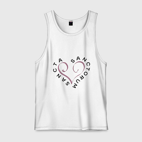 Мужская майка Святая святых - sancta sanctorum / Белый – фото 1
