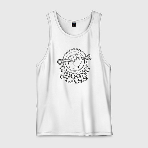 Мужская майка Я класс рабочих / Белый – фото 1