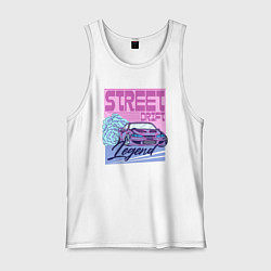 Майка мужская хлопок Street drift, цвет: белый