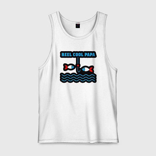 Мужская майка Reel cool papa / Белый – фото 1