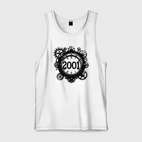 Мужская майка Механический вектор 2001 / Белый – фото 1
