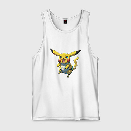 Мужская майка Pikachu joy / Белый – фото 1