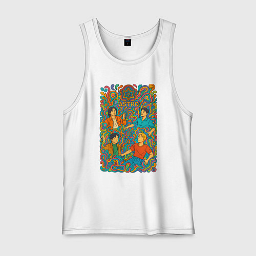 Мужская майка Astro психоделика / Белый – фото 1