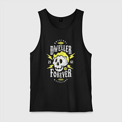 Майка мужская хлопок Обитель - навсегда, цвет: черный