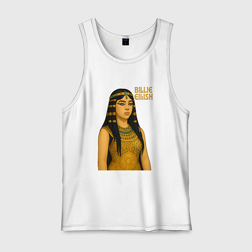 Мужская майка Билли Айлиш фараон / Белый – фото 1