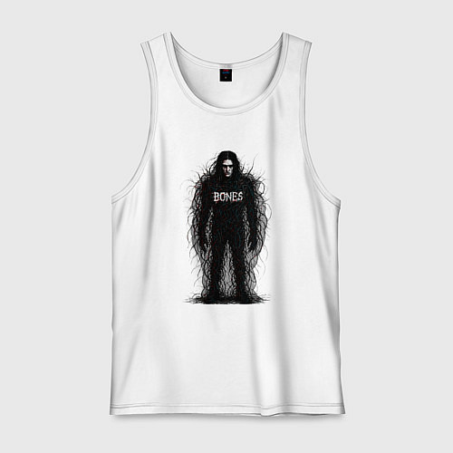 Мужская майка Bones horror style / Белый – фото 1