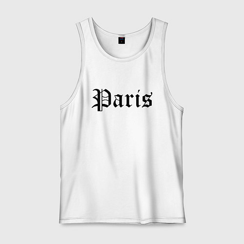 Мужская майка Paris - France / Белый – фото 1