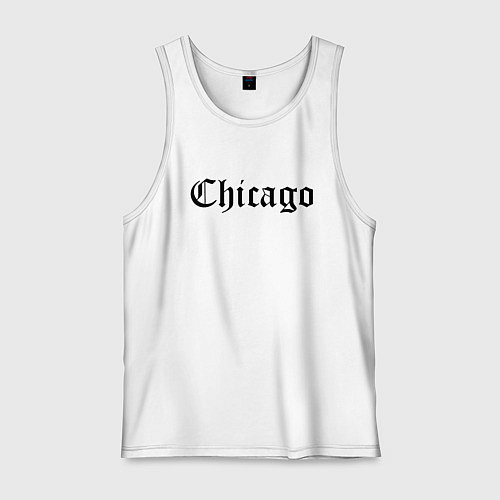 Мужская майка Chicago Illinois - USA / Белый – фото 1