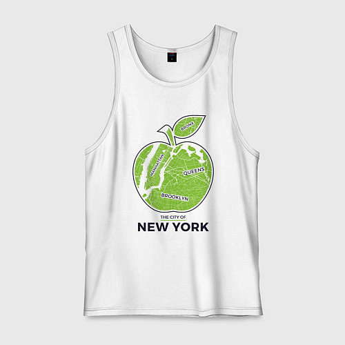 Мужская майка Сity of New York / Белый – фото 1