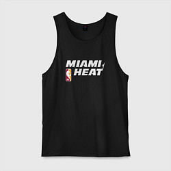 Майка мужская хлопок Майами Хит - НБА баскетбол, цвет: черный