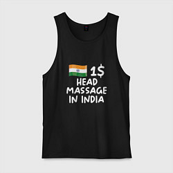 Мужская майка Флаг Индии: head massage in india
