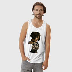 Майка мужская хлопок Матильда и Леон, цвет: белый — фото 2