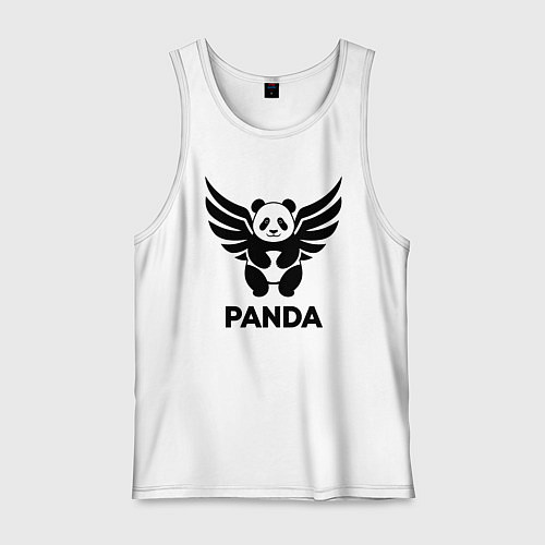 Мужская майка Летающая панда / Белый – фото 1