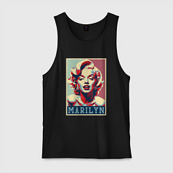 Майка мужская хлопок Marilyn, цвет: черный