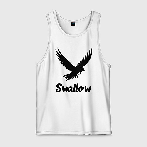 Мужская майка Летящая ласточка / Белый – фото 1