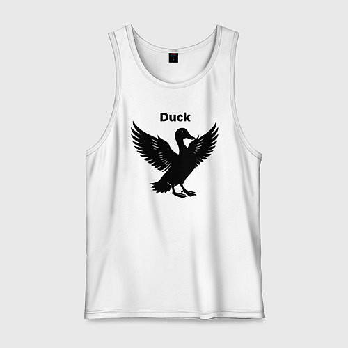 Мужская майка Утка на взлете / Белый – фото 1